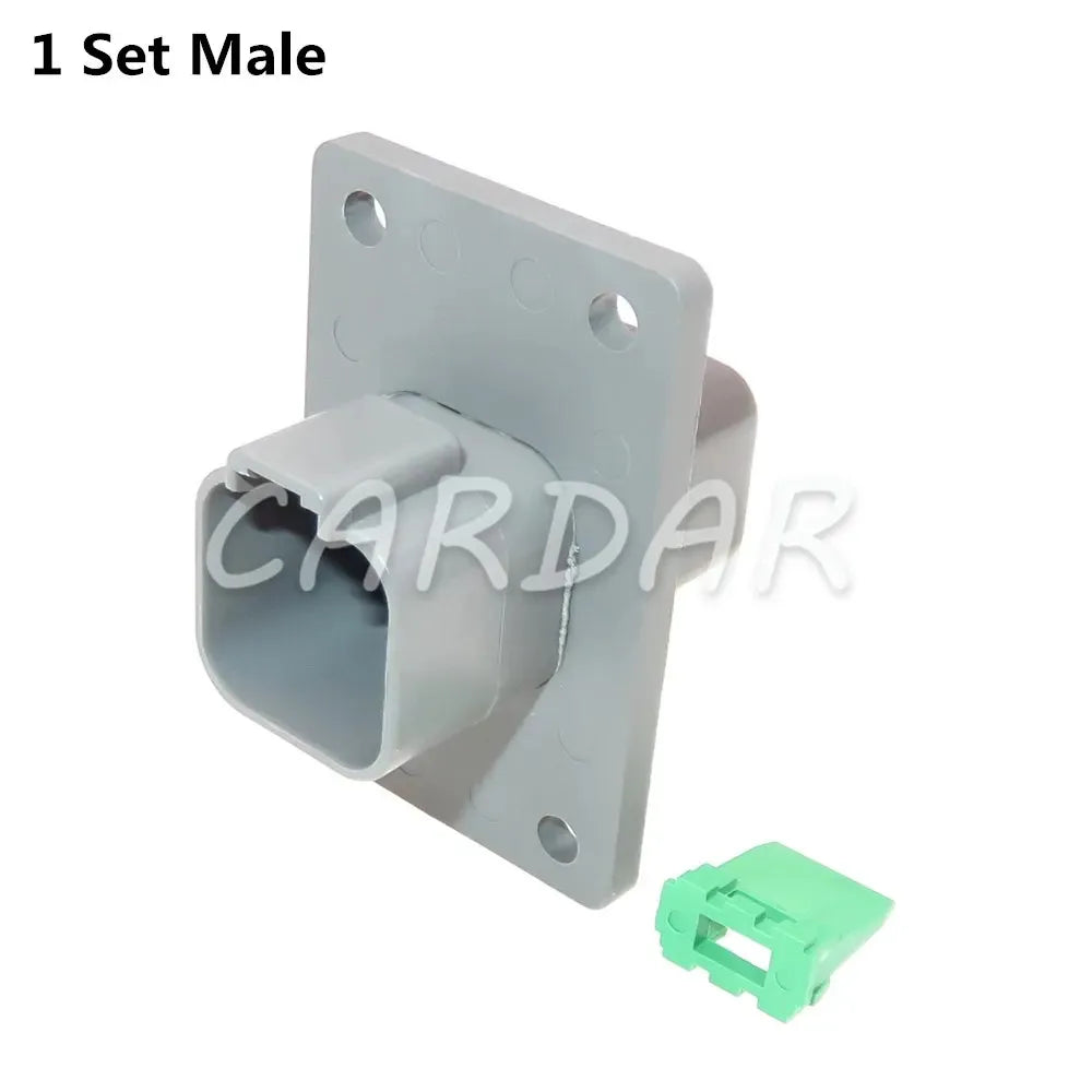 1 Set 6 Pin DT04-6P-L012 DT06-6S Auto Wiring Terminal Sealed Socket Car Wire Waterproof Connector With Flange