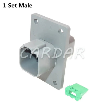 1 Set 6 Pin DT04-6P-L012 DT06-6S Auto Wiring Terminal Sealed Socket Car Wire Waterproof Connector With Flange