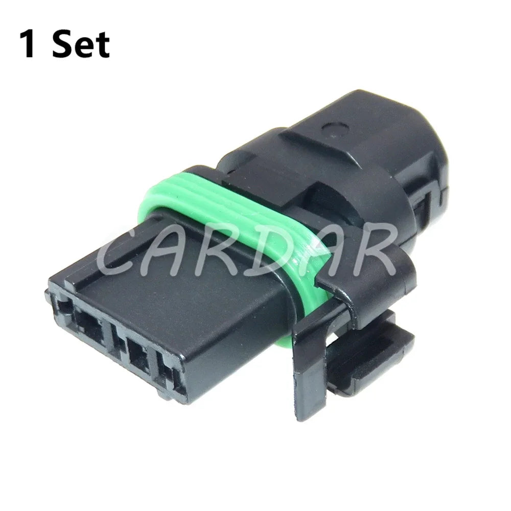 3 Pin 3.5 Series Auto Intake Pressure Sensor Wiring Socket Car Headlight Wire Cable Waterproof Connector