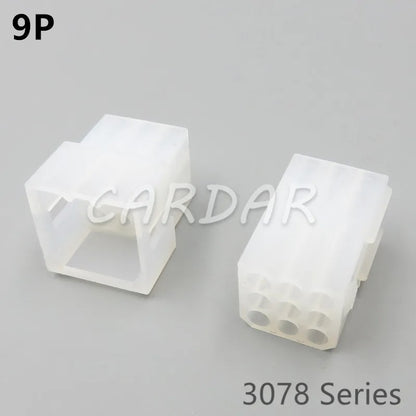 2P 3P 4P 6P 9P 12P Electrical Connector 3078 Series Plug Kits Female Male Socket With Pins For Auto Motorcycle Motorbike