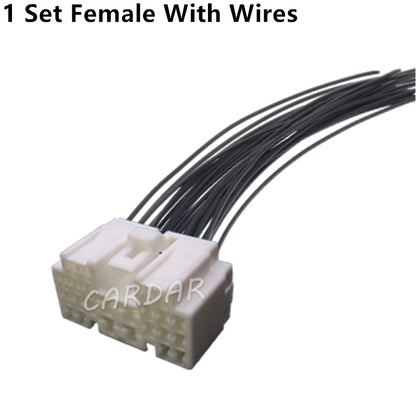 24 Pin Composite Connector Car Electrical Socket Auto Wire Cable Plastic Housing Unsealed Plug 7282-1248 7283-1248