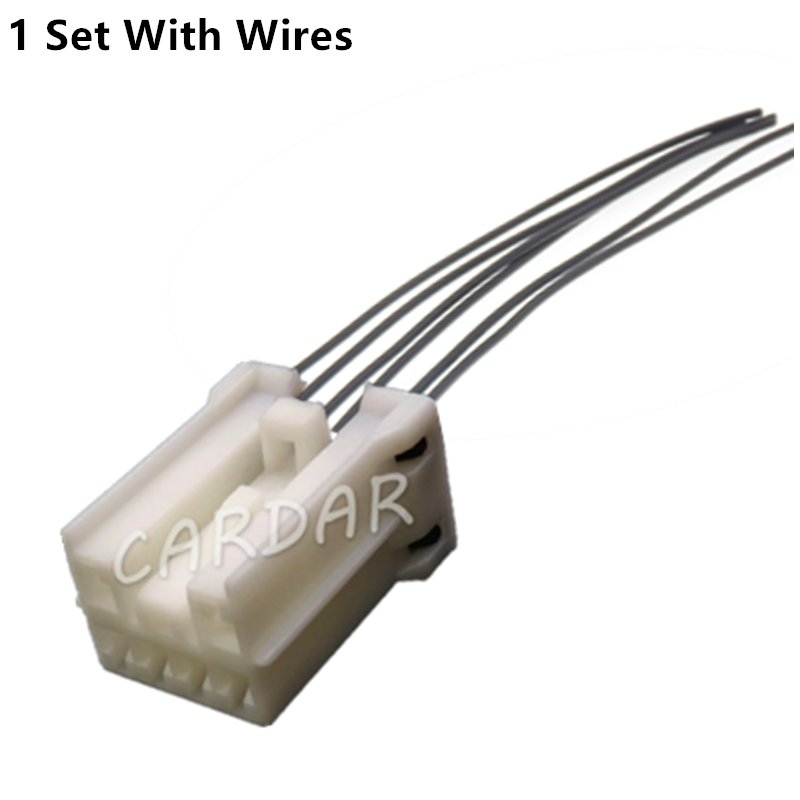 6 Pin 2 Series Automotive Electrical Connector Car Cable Harness Unsealed Socket With Terminal