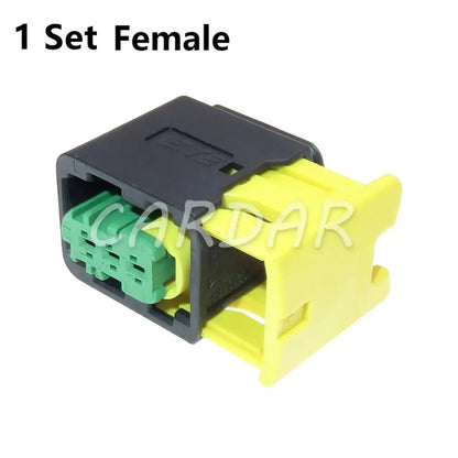3 Pin 1.5 Series High Temperature Resistance New Energy Green Wiring Socket For Automobile 3-1418448-1