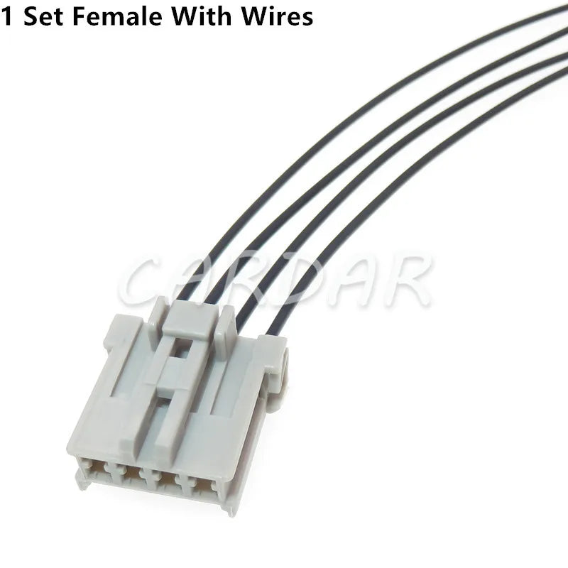 4 Pin 6098-0244 6098-0243 Electrical Wiring Connector Automotive Socket With Terminals