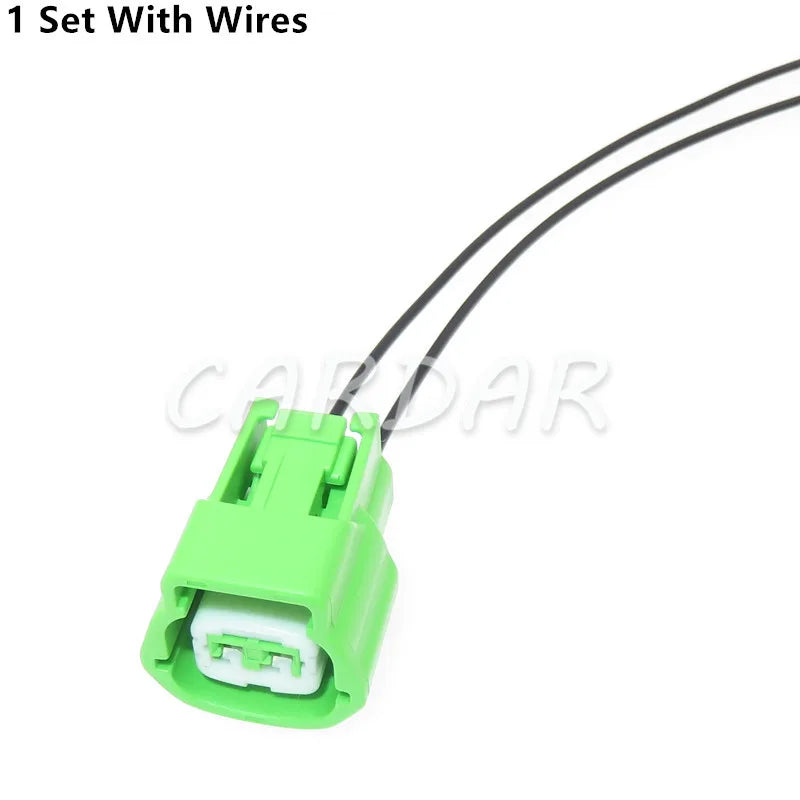 2 Pin Green Automobile Sealed Connector Electrical Wire Cable Harness Waterproof Socket