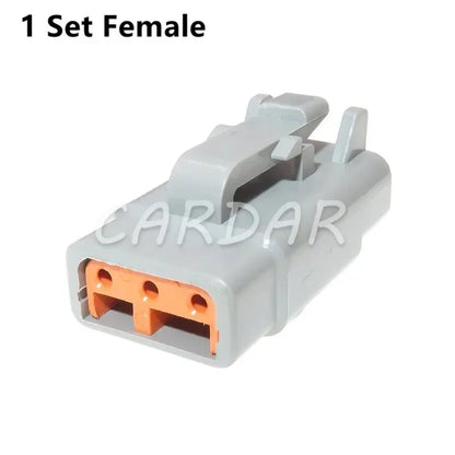 3 Pin Deutsch DTM DTM06-3S/ATM06-3S DTM04-3P/ATM04-3P Wire Connector Gray Waterproof Auto Socket