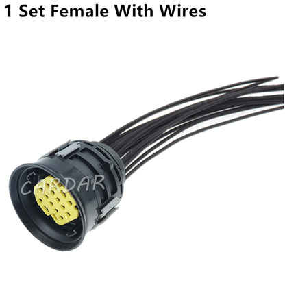 14 Pin DTBMHPE14BKSV DTBFHPE14BKSV Automotive Headlight Plug 10847366 Auto Lamp Connector Light Socket