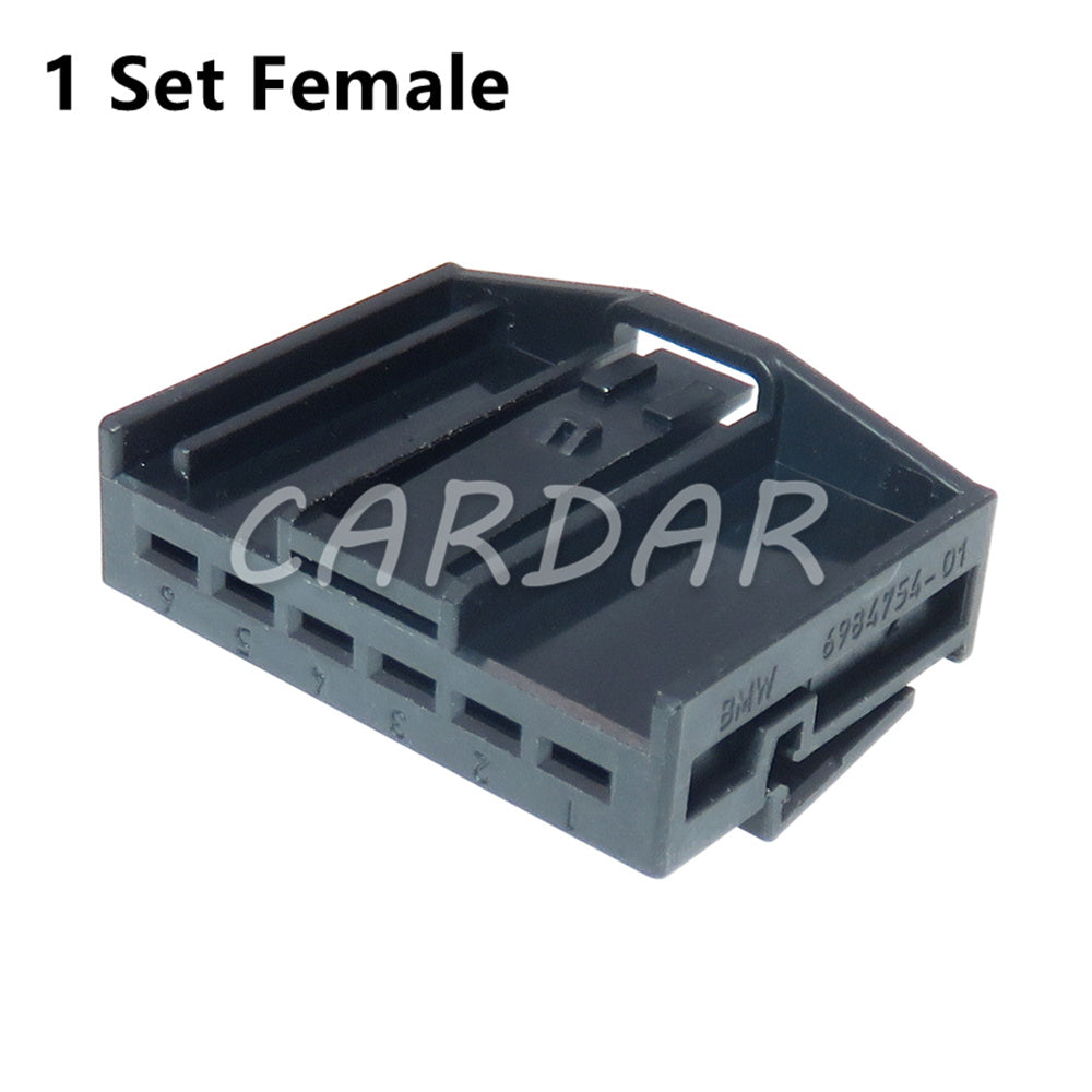 6 Pin 2.8 Series Car Window Lifter Electric Tail Gate Atmosphere Lamp Cigarette Lighter Wire Socket 6984754-01