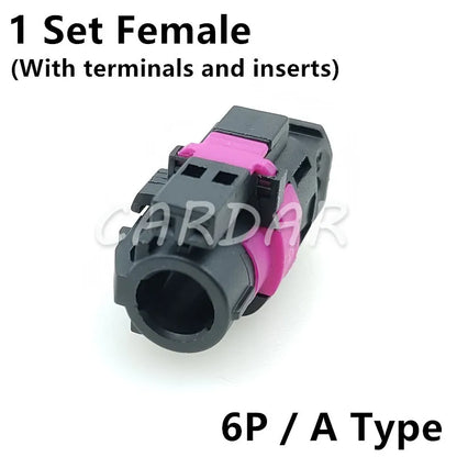 LVDS 6 Pin HSD Connector Automotive Socket Universal Auto Audio Modification Plug