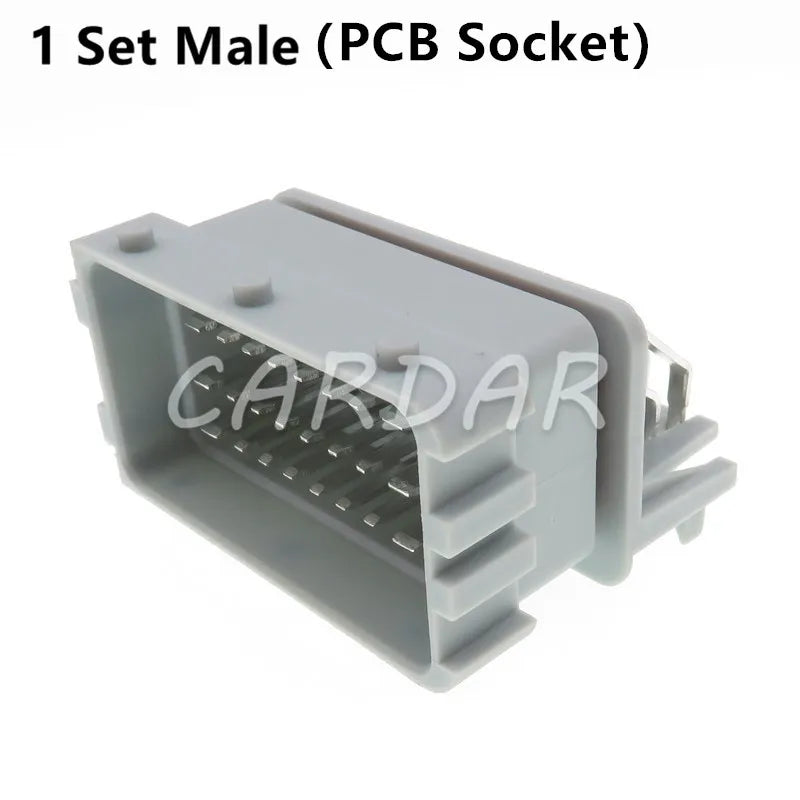 24 Pin FCI 211PC249S8005 HCCPHPE24BGYB90F Automotive ECU Connector PCB Socket Grey Plug For Cars Auto Parts