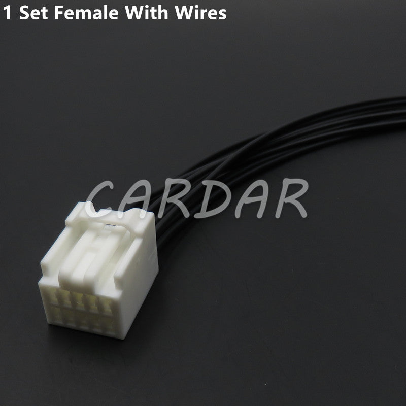 10 Pin 7282-5831 6098-2434 7283-5831 Automotive Car Rear View Mirror Cable Sockets Auto Plug For Toyota