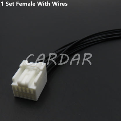 10 Pin 7282-5831 6098-2434 7283-5831 Automotive Car Rear View Mirror Cable Sockets Auto Plug For Toyota
