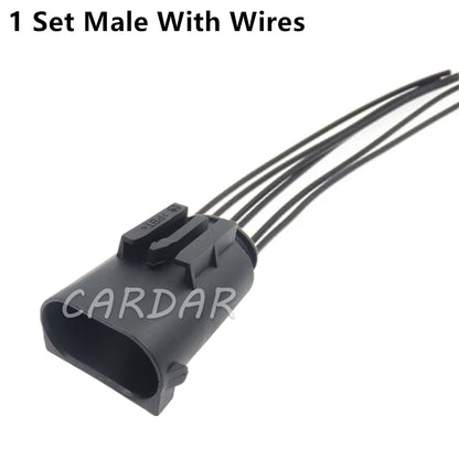 6 Pin 1-967616-1 1-967587-3 Miniature Automotive Throttle Sensor Electric Wire Plastic Housing Waterproof Socket