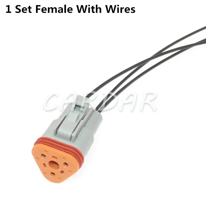3 Pin Automotive Accessories Auto Waterproof Plastic Housing Wiring Socket DT04-3P-L012 DT06-3S