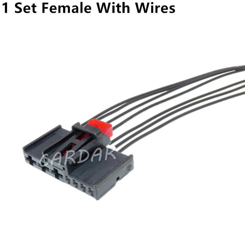 7 Pin 1.5 6.3 Series 6RA 971 975 Auto Electric Wire Male Female Docking Unsealed Socket With Terminal