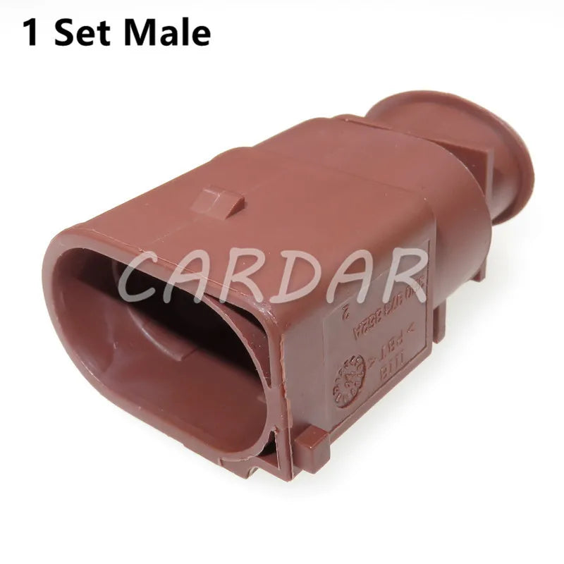 2 Pin 6.3mm Sealed Automotive Waterproof Connectors Plug Fan Socket For VW
