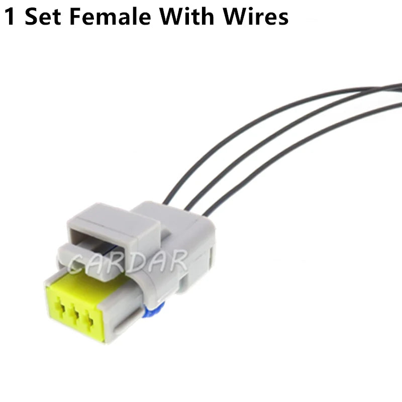 3 Pin 1.5 Series 211PC032S8049 Grey Automobile FCI Wiring Socket Plastic Housing Electric Cable Connector