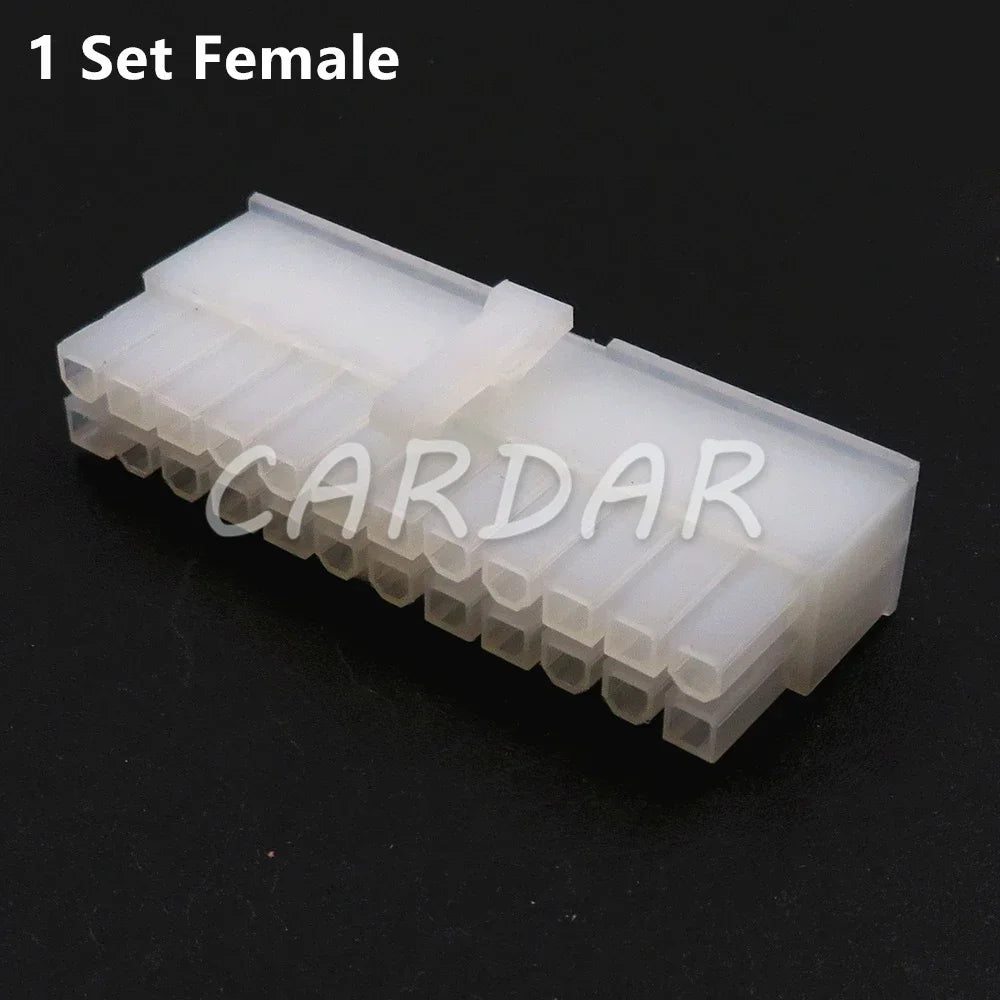 24 Pin Automobile Computer Replacement Connector Parts Car Electric Cable Unsealed Socket 3901-2240 3901-2241