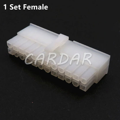 24 Pin Automobile Computer Replacement Connector Parts Car Electric Cable Unsealed Socket 3901-2240 3901-2241