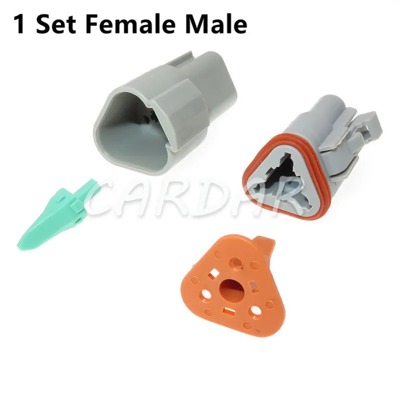Deutsch DT 2 3 4 6 8 12 Pin Waterproof Connector Electrical Wire Socket 22-16AWG For Car Bus Motor Truck Engine Gearbox