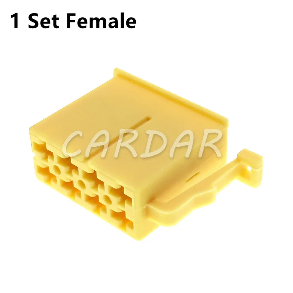 8 Pin 2.8 Series Yellow Car Unsealed Cable Connector Automobile Male Plug Female Socket Auto Plastic Housing Plug