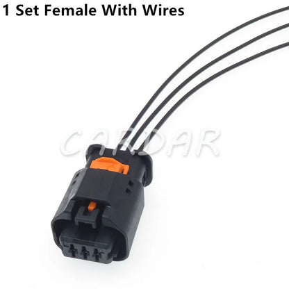 3 Pin 1.5 Series Automobile Headlight Regulator Sensor Plug Waterproof Wiring Socket 1801177-1 1-1801178-1