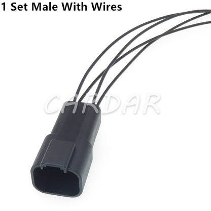 Conector eléctrico impermeable de 4 pines DT06-4S DT04-4P color negro, enchufe automotriz para Deutsch