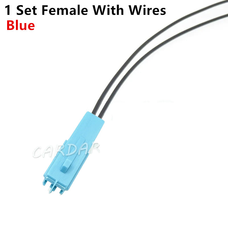 2 Pin Auto Electrical Wiring Harness Connector Female Male Socket With Terminal 6098-3857 6098-3853