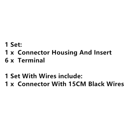 6 Pin 2272975-1 2272975-9 2272975-5 181311 Car Wire Harness Socket Automobile Accessories Electrical Connector