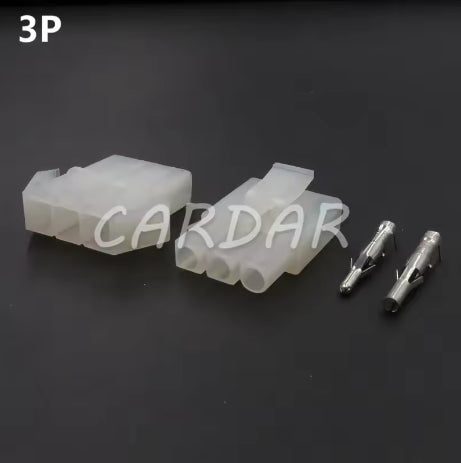L6.2 Tamiya Large Battery Male Female Plug Set Big Tamiya Style Nickle Pin Connector Unwired 6.2mm Pitch Socket For RC Hobby