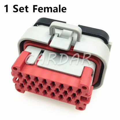 23 Pin 770680-4 Grey Tyco Automotive Waterproof AMP Sealed Connector With Crimp Terminals