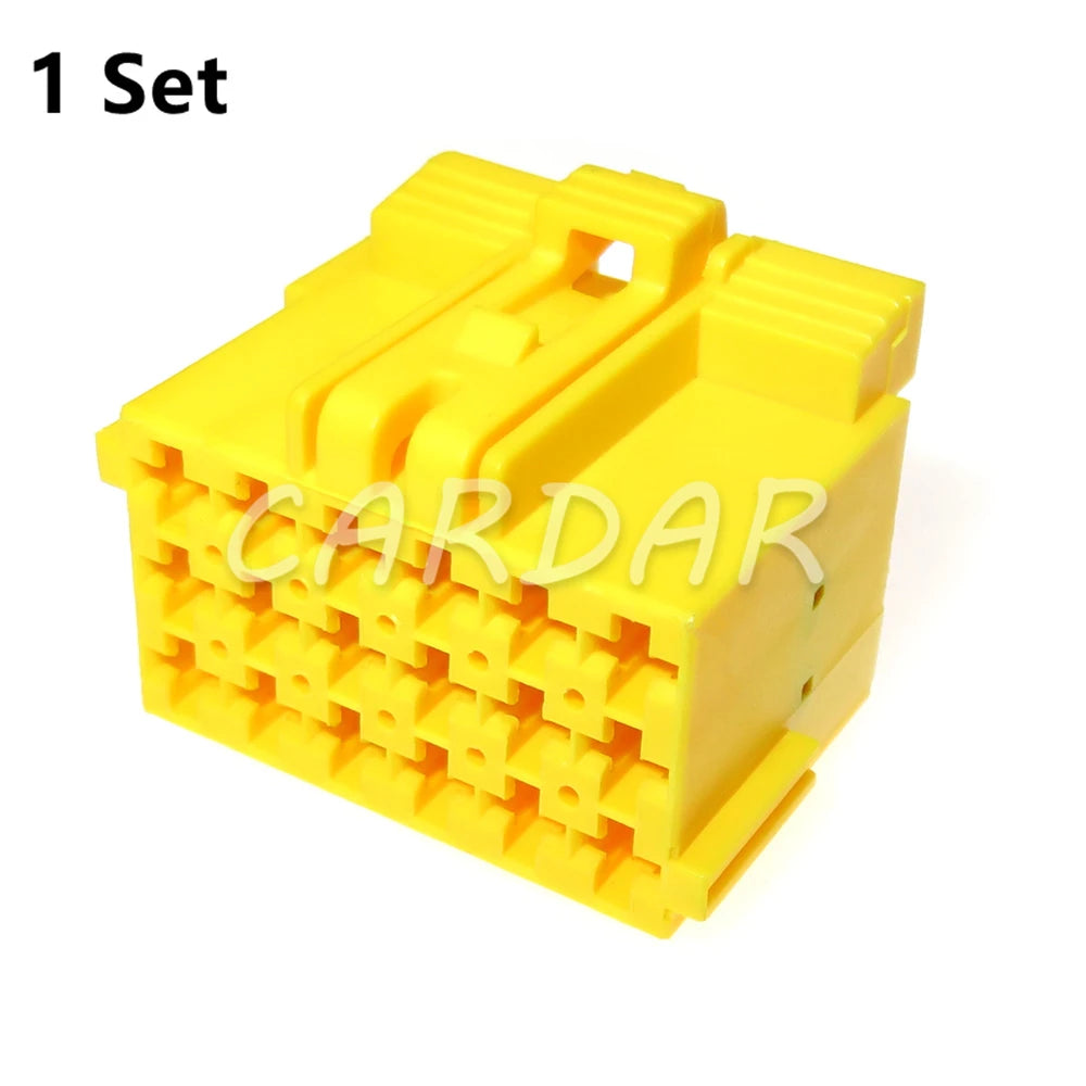 18 Pin 967634-1 Car Power Amplifier Cable Socket 1-967624-4 Yellow Automotive Plastic Housing Unsealed Connector