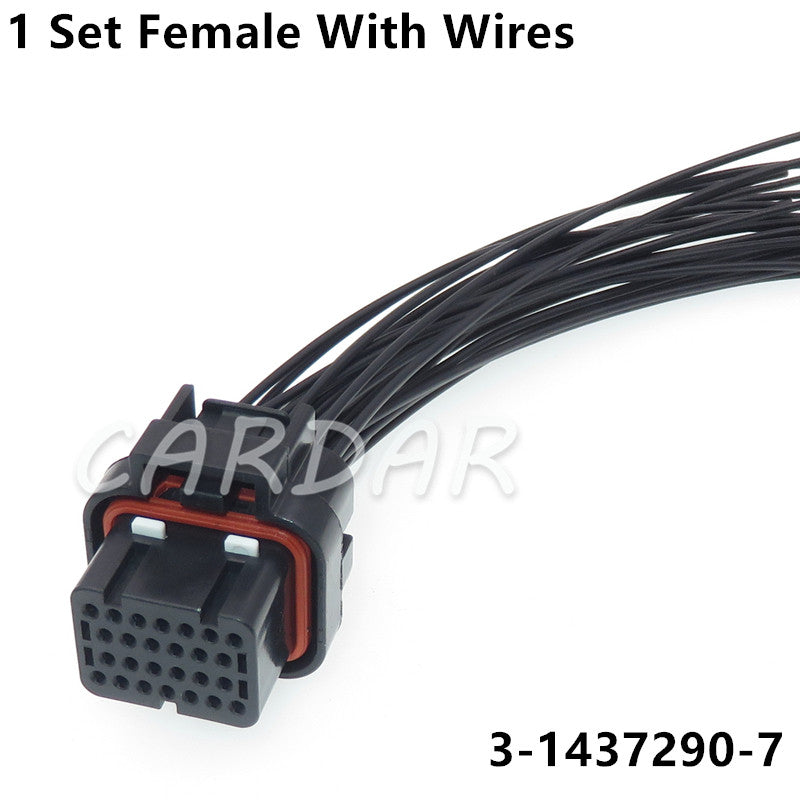 26 Pin 1473416-1 1473416-2 3-1437290-7 3-1437290-8 Auto ECU Connector 6437288-6 Car Computer Socket Waterproof Sealed Plug