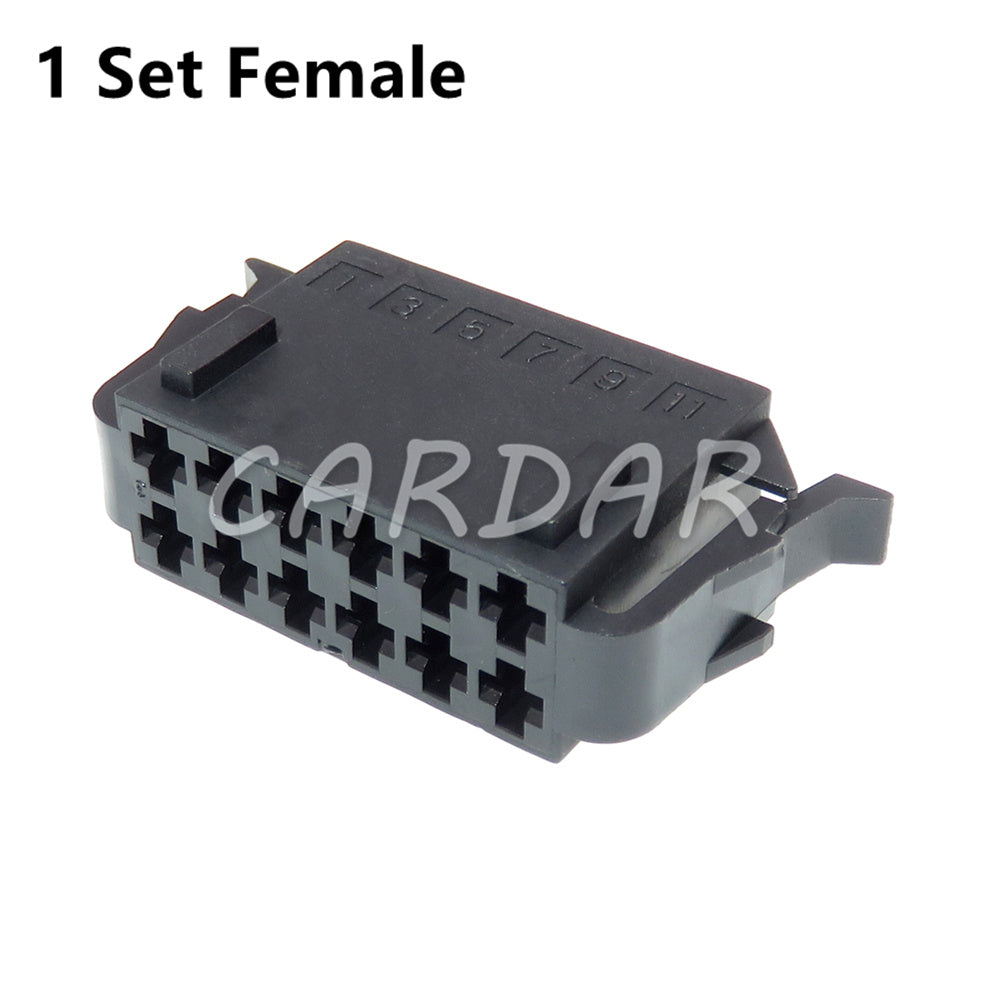 12 Pin 2.8 Series Automobile Electric Wiring Male Female Docking Socket 1-929630-1 191972736 1-929624-1 191972726