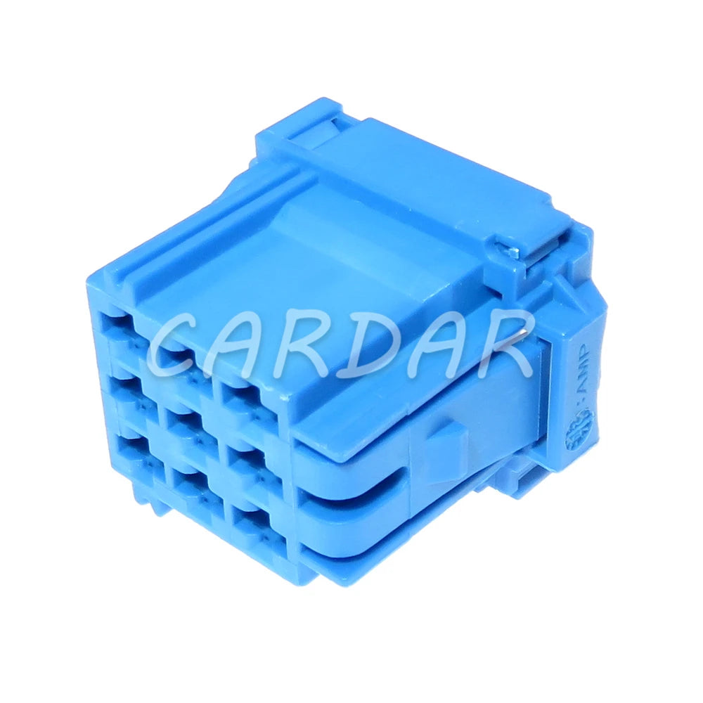 9 Pin 3.5 Series Blue Auto Power Amplifier Wiring Socket Unsealed Connector 6-968971-1 967635-1 3-967626-1