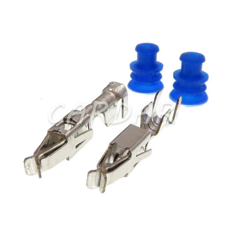 2 Pin 1-1418483-1 1-1703839-1 1-1703841-1 3.5mm Automotive Connector Waterproof Socket Plug With Rubber Seal And Terminal