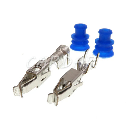 2 Pin 1-1418483-1 1-1703839-1 1-1703841-1 3.5mm Automotive Connector Waterproof Socket Plug With Rubber Seal And Terminal