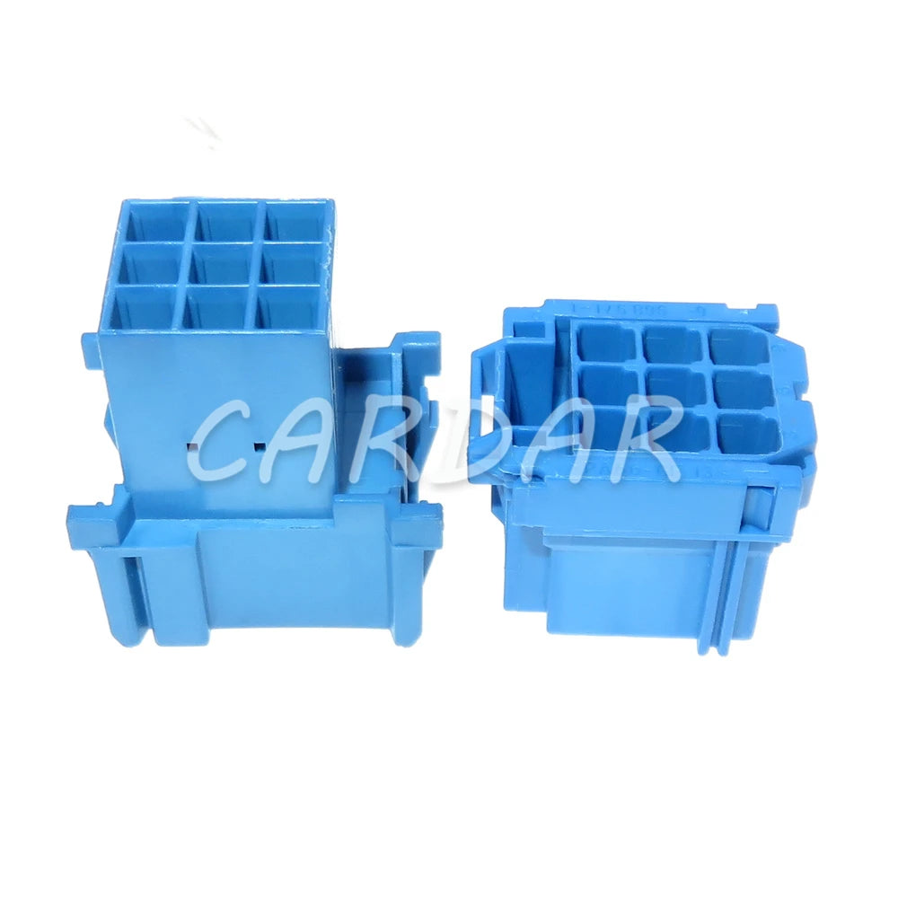 9 Pin 3.5 Series Blue Auto Power Amplifier Wiring Socket Unsealed Connector 6-968971-1 967635-1 3-967626-1
