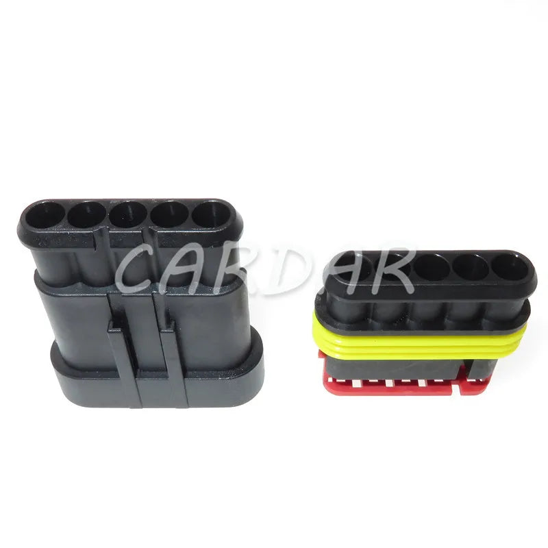 5 Pin 282089-1 282107-1 Superseal Auto Plug Auto Plastic Cable Socket For Cars
