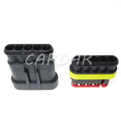 5 Pin 282089-1 282107-1 Superseal Auto Plug Auto Plastic Cable Socket For Cars