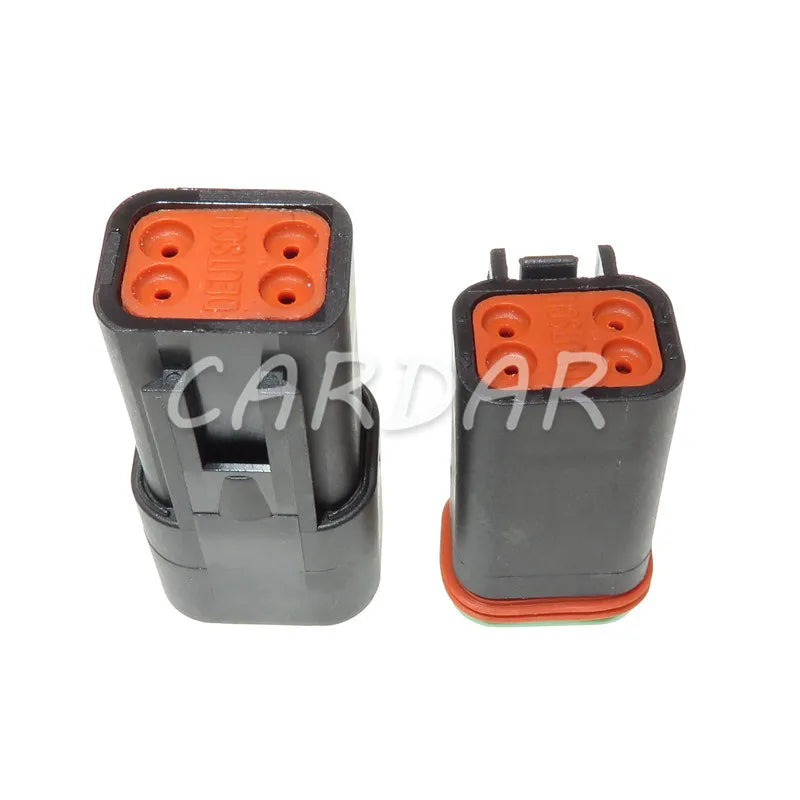 Conector eléctrico impermeable de 4 pines DT06-4S DT04-4P color negro, enchufe automotriz para Deutsch