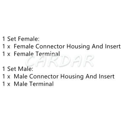1 Pin 9.5 Series Automobile High Current Horn Cable Harness Socket 7122-4110-30 7123-4110-30 MG623688-5 MG613689-5