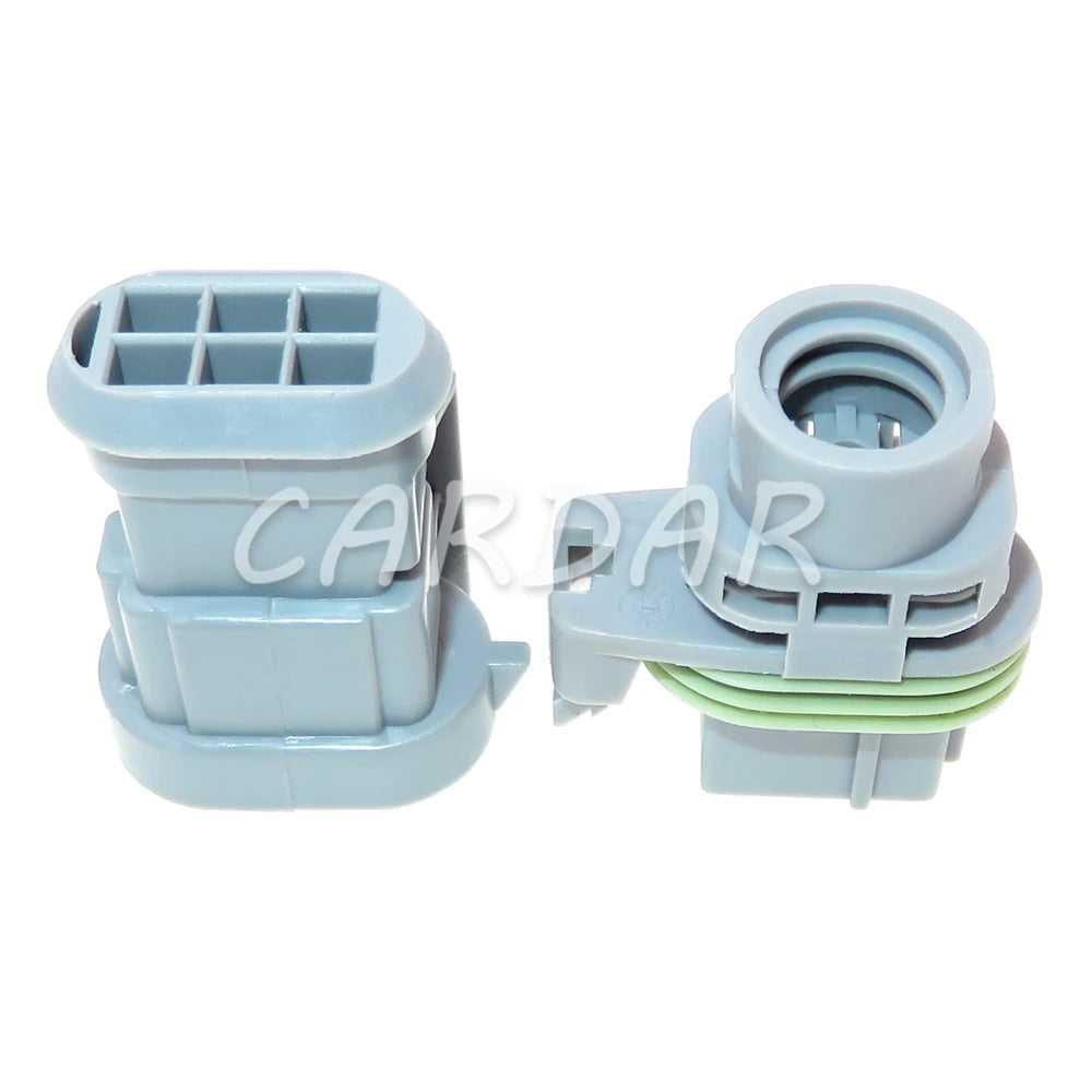 6 Pin 3.5 Series Grey Automobile Electric Wire Waterproof Female Socket Unsealed Male Plug