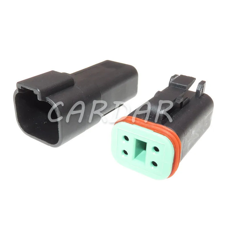 Conector eléctrico impermeable de 4 pines DT06-4S DT04-4P color negro, enchufe automotriz para Deutsch