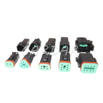 Deutsch DT Black Connector Waterproof Electrical Plug DT06/DT04 2/3/4/6/8 Pin Engine/Gearbox For Car Bus Motor Truck