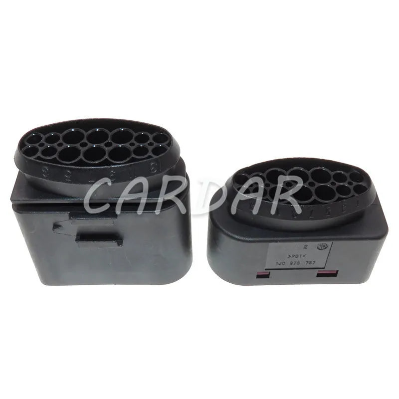 14 Pin 1J0973737 1J0973837 1.5mm 3.5mm Waterproof Auto Connector Lamp Light Socket For Audi BMW VW