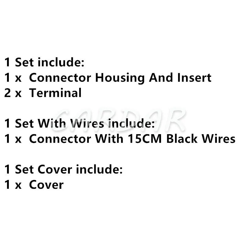 2 Pin 2.8mm Automotive Plug Wiring Harness Electrical Connector Car Modification Socket