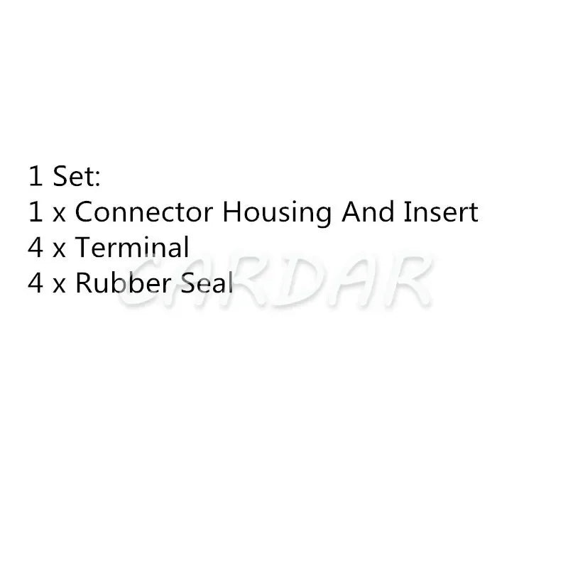 4 Pin Auto Odometer Sensor Plug Waterproof Connector For HOWO Trucks Cable Sockets