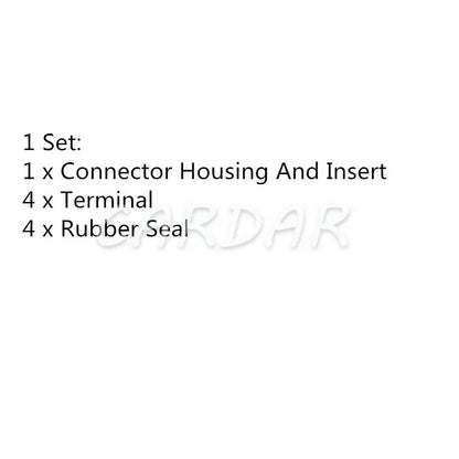 4 Pin Auto Odometer Sensor Plug Waterproof Connector For HOWO Trucks Cable Sockets