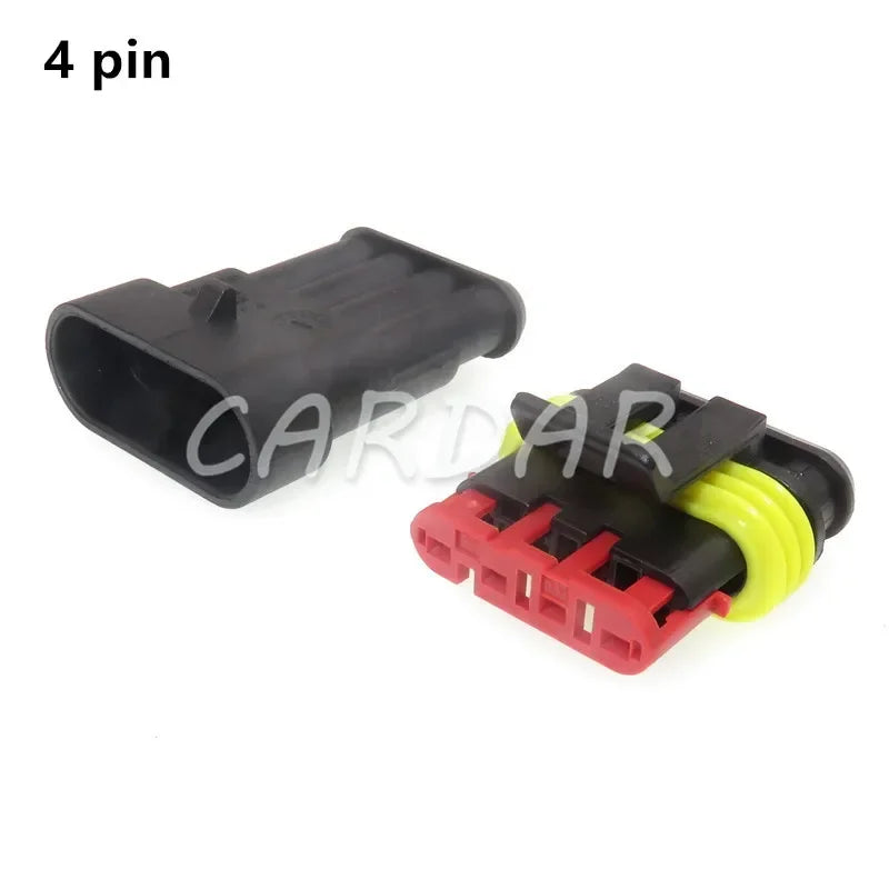 High Quality Superseal AMP/Tyco Waterproof Electrical Connector 1/2/3/4/5/6 Way Pin Sealed Plug Cable Sockets For Car Truck